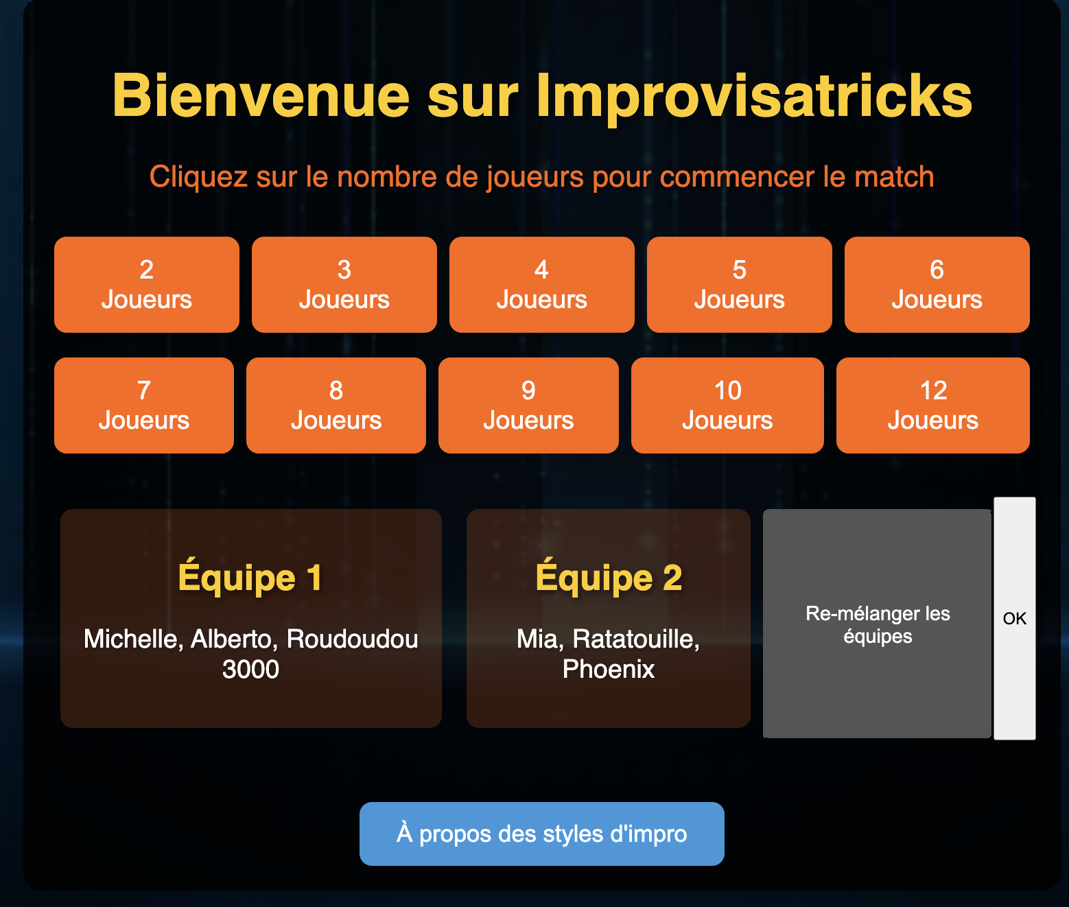 Improvisatricks-constitution-equipes